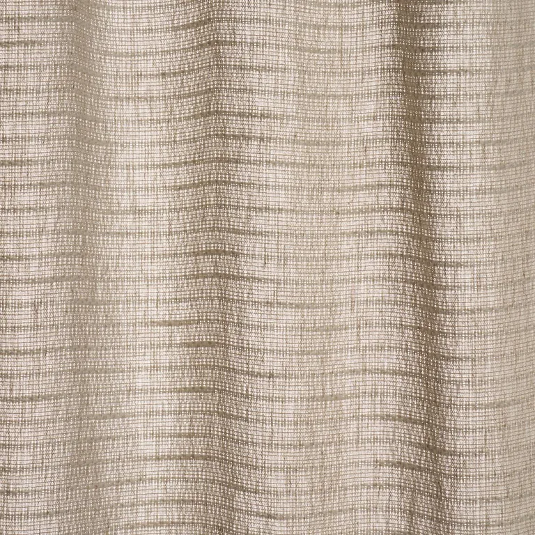 Schumacher 85160 Sea Drift Sheer Ivory & Natural fabric swatch