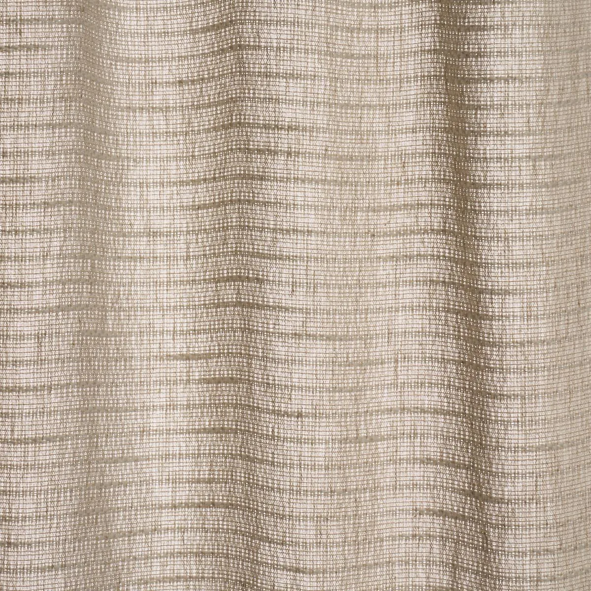 Schumacher 85160 Sea Drift Sheer Ivory & Natural fabric swatch