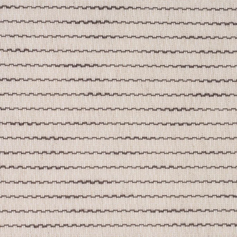 Schumacher 85161 Sea Drift Sheer Java & Natural fabric swatch
