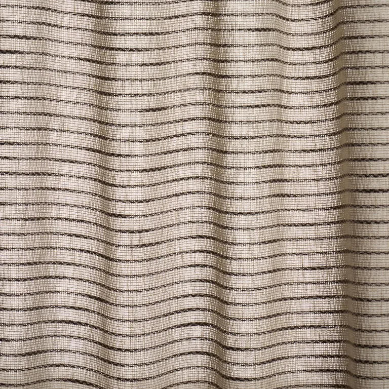 Schumacher 85161 Sea Drift Sheer Java & Natural fabric swatch