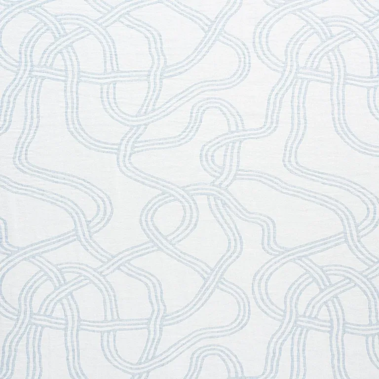 Schumacher 75290 Seabury Casement Light Blue fabric swatch