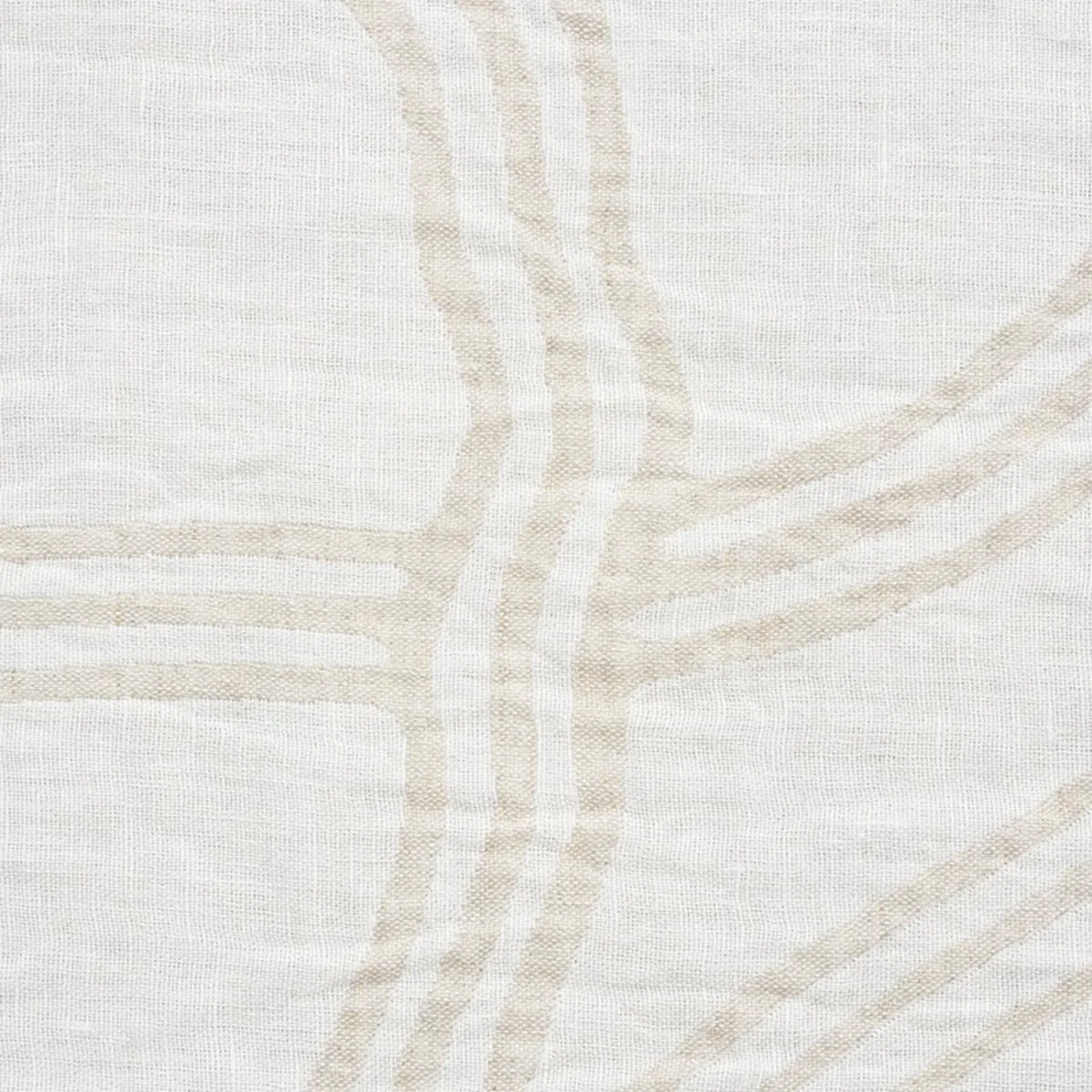 Schumacher 75292 Seabury Casement Natural fabric swatch