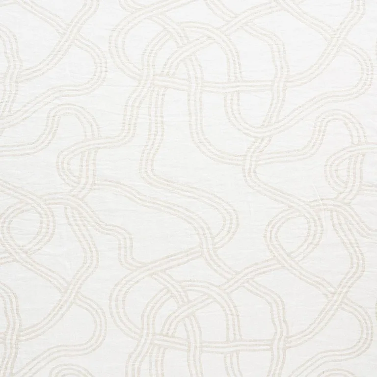 Schumacher 75292 Seabury Casement Natural fabric swatch
