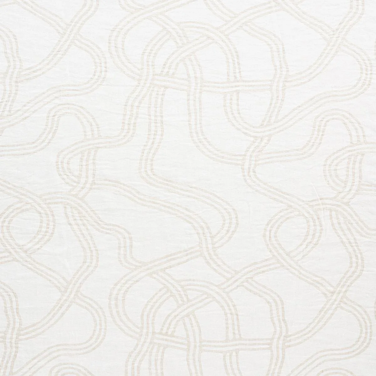 Schumacher 75292 Seabury Casement Natural fabric swatch