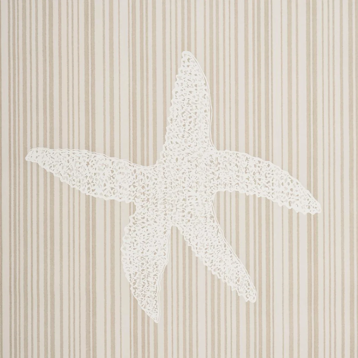 Schumacher 183801 Seashells Natural fabric swatch