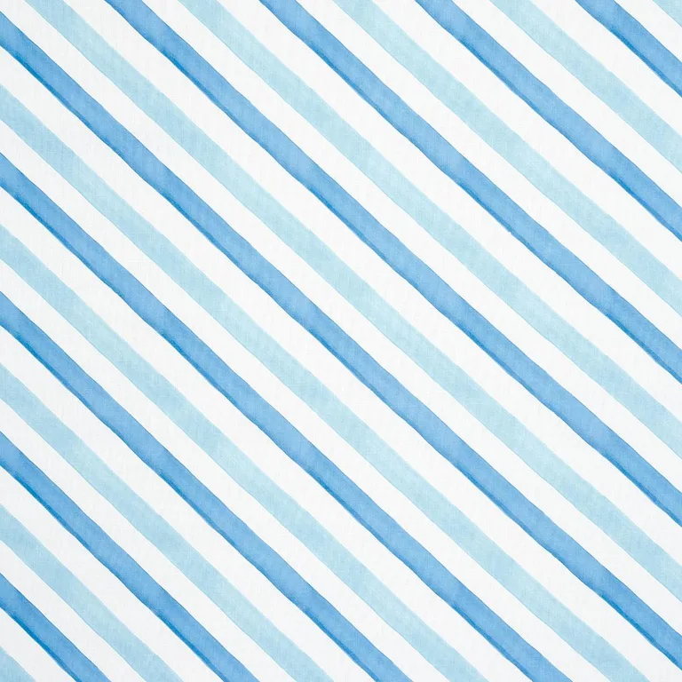 Schumacher 181262 Seaside Stripe Indoor/Outdoor Ocean fabric swatch