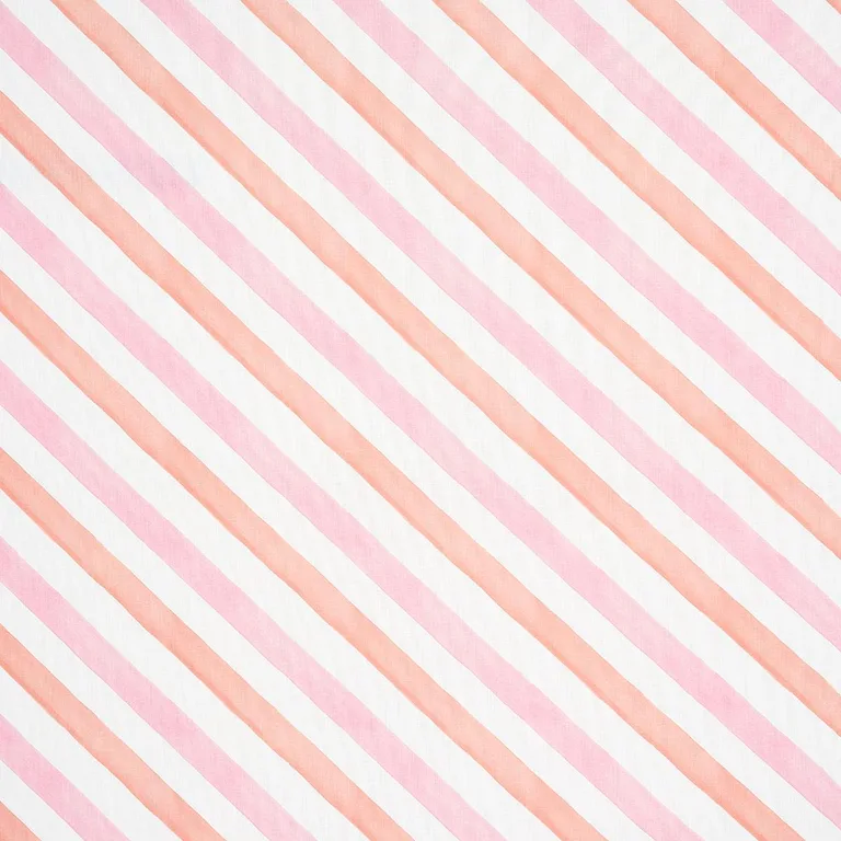 Schumacher 181260 Seaside Stripe Indoor/Outdoor Sorbet fabric swatch
