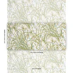 Schumacher 183812 Seaweed Green Multi fabric swatch
