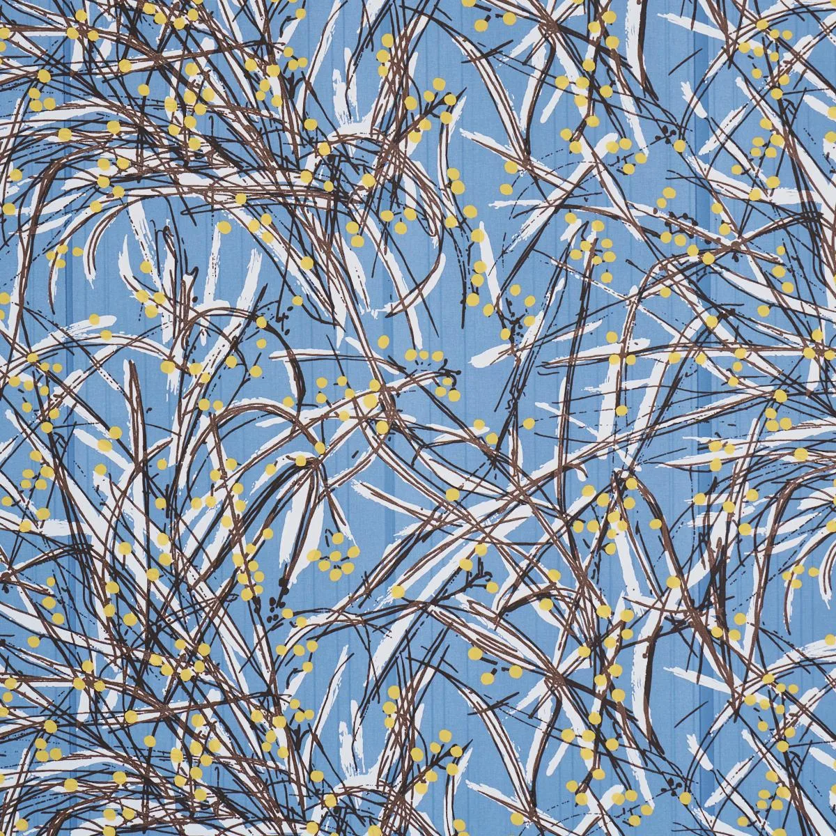 Schumacher 183810 Seaweed Navy Multi fabric swatch