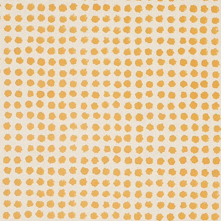 Schumacher 179770 Seed Hand Block Print Mustard fabric swatch