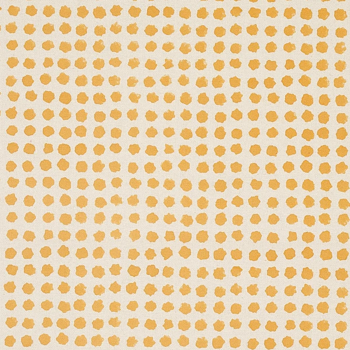 Schumacher 179770 Seed Hand Block Print Mustard fabric swatch