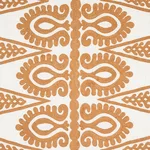 Schumacher 80212 Seema Embroidery Gold fabric swatch