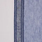 Schumacher 77431 Senita Stripe Sheer Blue fabric swatch