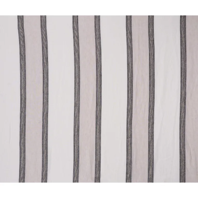 Schumacher 77430 Senita Stripe Sheer Neutral fabric swatch