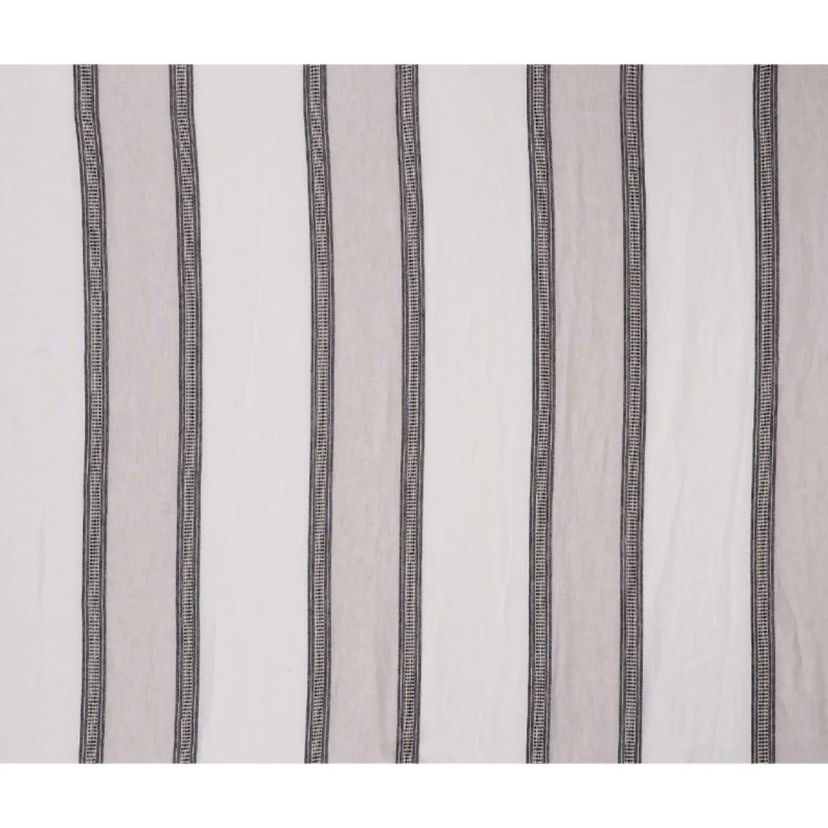 Schumacher 77430 Senita Stripe Sheer Neutral fabric swatch