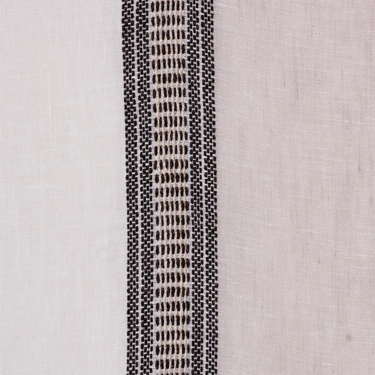 Schumacher 77430 Senita Stripe Sheer Neutral fabric swatch