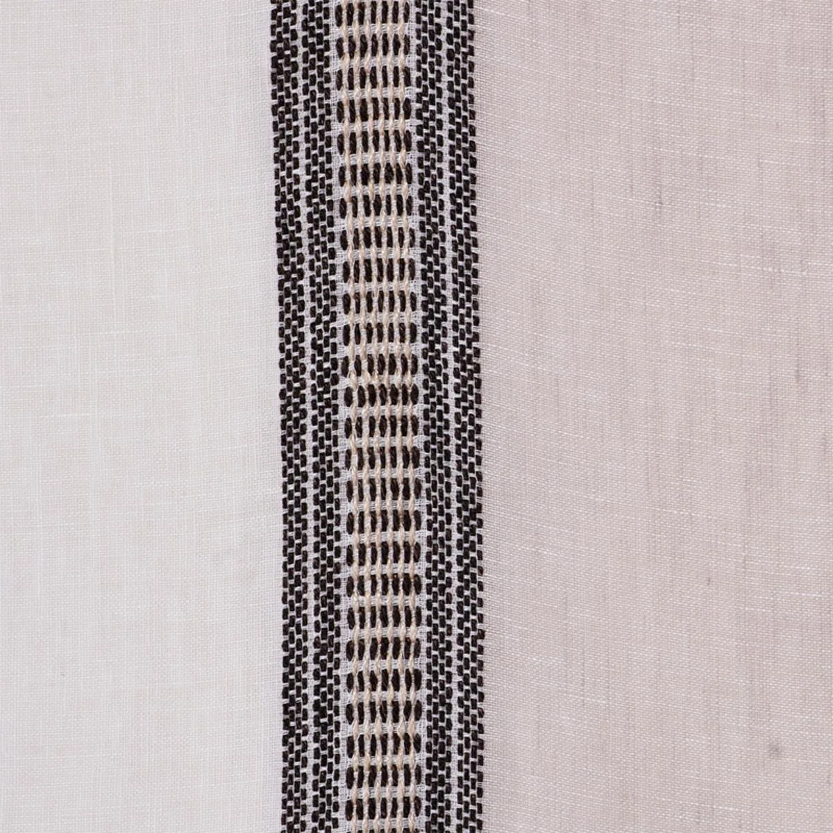 Schumacher 77430 Senita Stripe Sheer Neutral fabric swatch