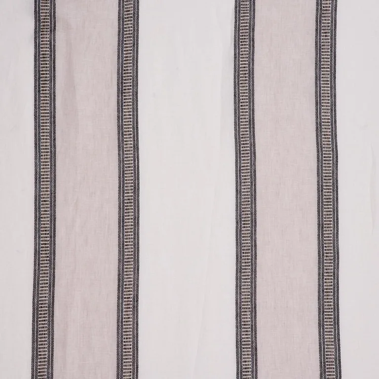 Schumacher 77430 Senita Stripe Sheer Neutral fabric swatch