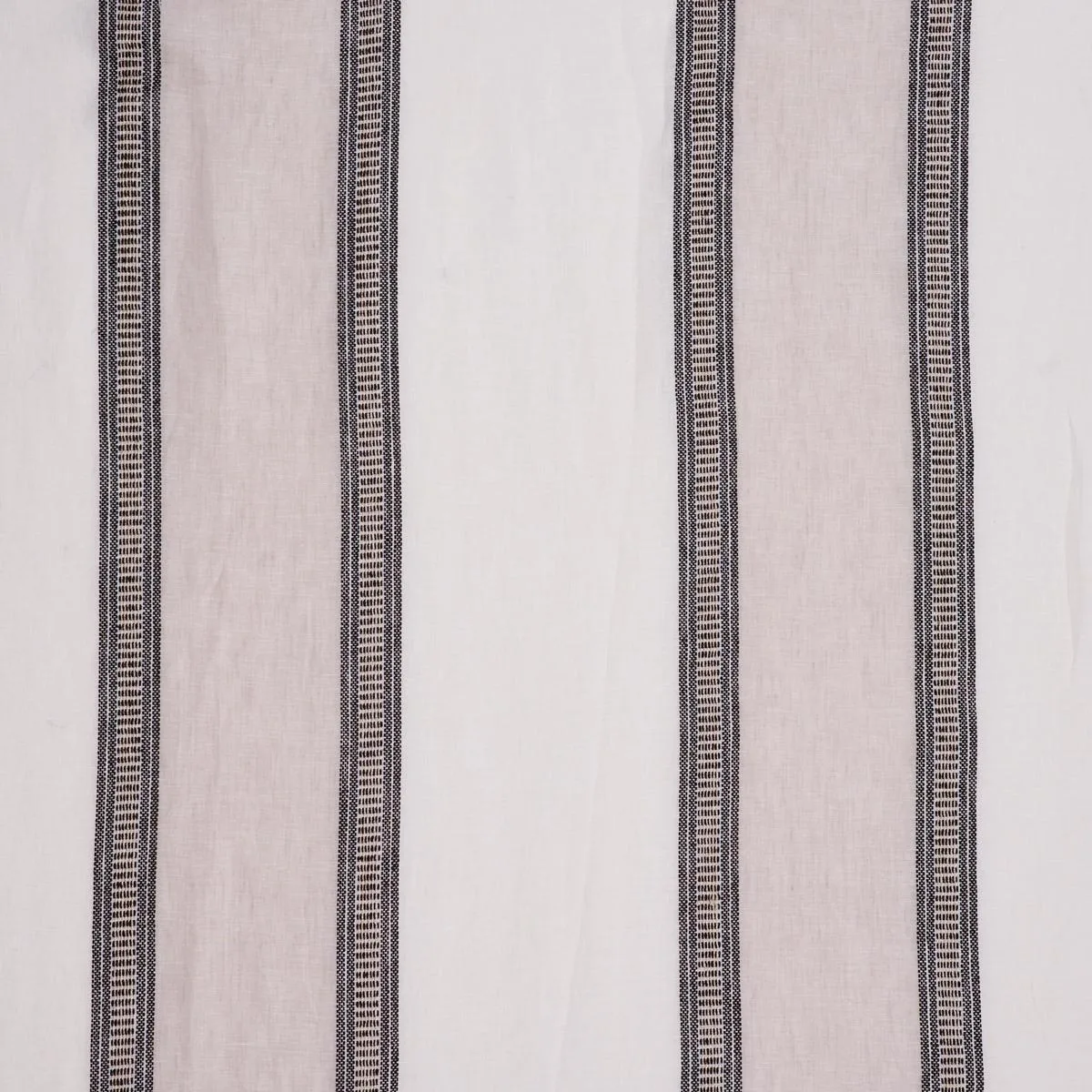 Schumacher 77430 Senita Stripe Sheer Neutral fabric swatch