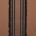 Schumacher 79451 Senza Satin Stripe Brown fabric swatch