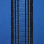 Schumacher 79450 Senza Satin Stripe Cobalt fabric swatch