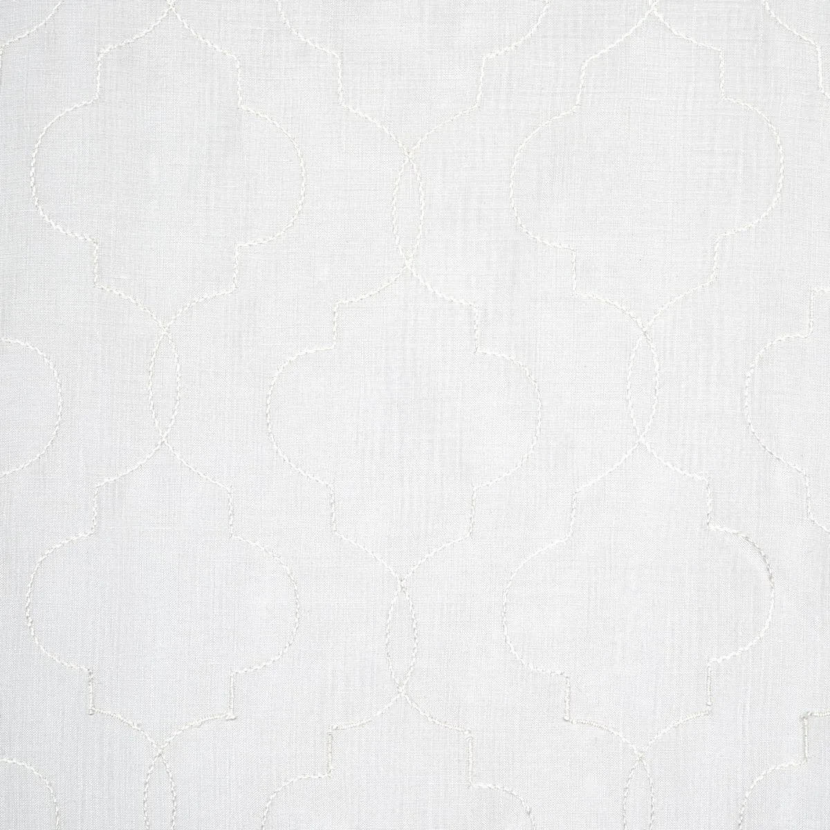 Schumacher 67890 Serafina Sheer Ivory fabric swatch