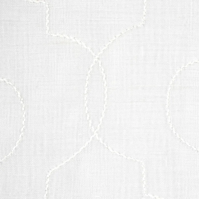 Schumacher 67890 Serafina Sheer Ivory fabric swatch