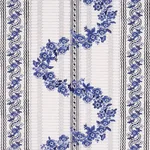 Schumacher 182070 Serena Garland Blue fabric swatch