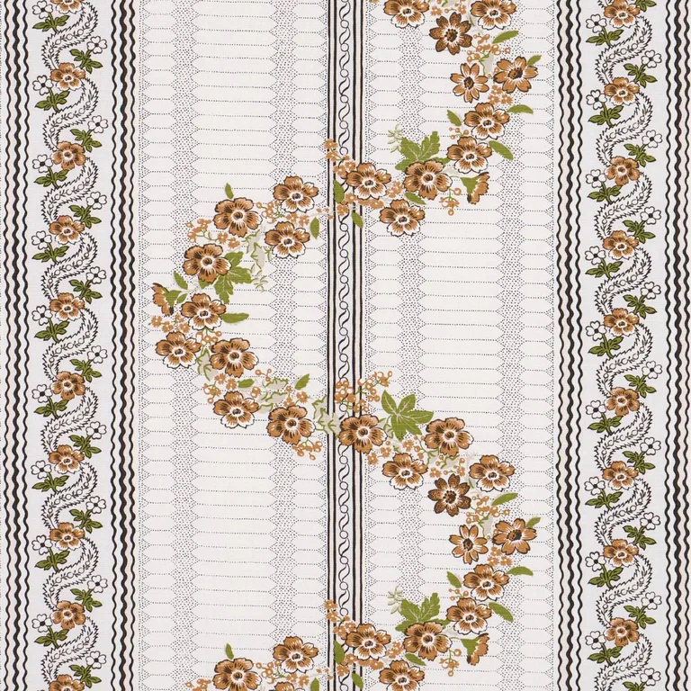 Schumacher 182071 Serena Garland Ochre fabric swatch