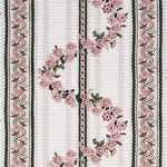 Schumacher 182072 Serena Garland Rose fabric swatch