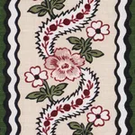 Schumacher 182072 Serena Garland Rose fabric swatch
