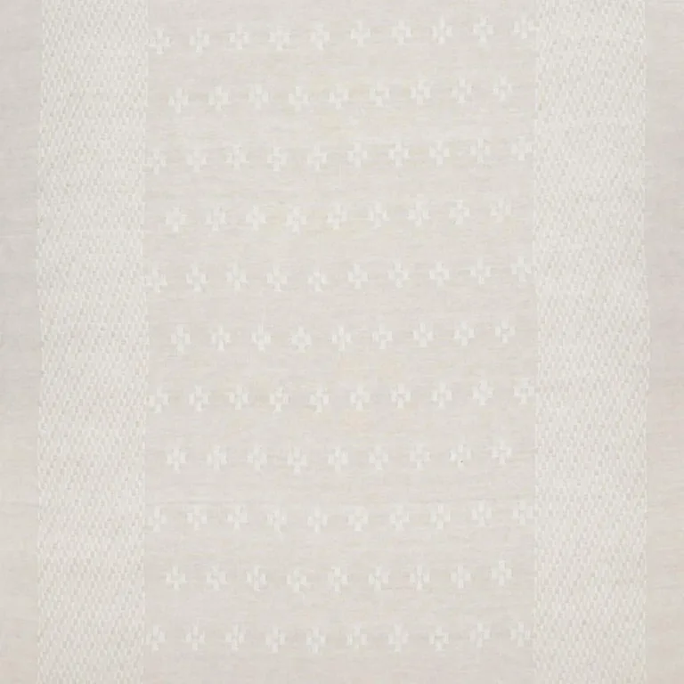 Schumacher 75780 Serena Sheer Natural fabric swatch