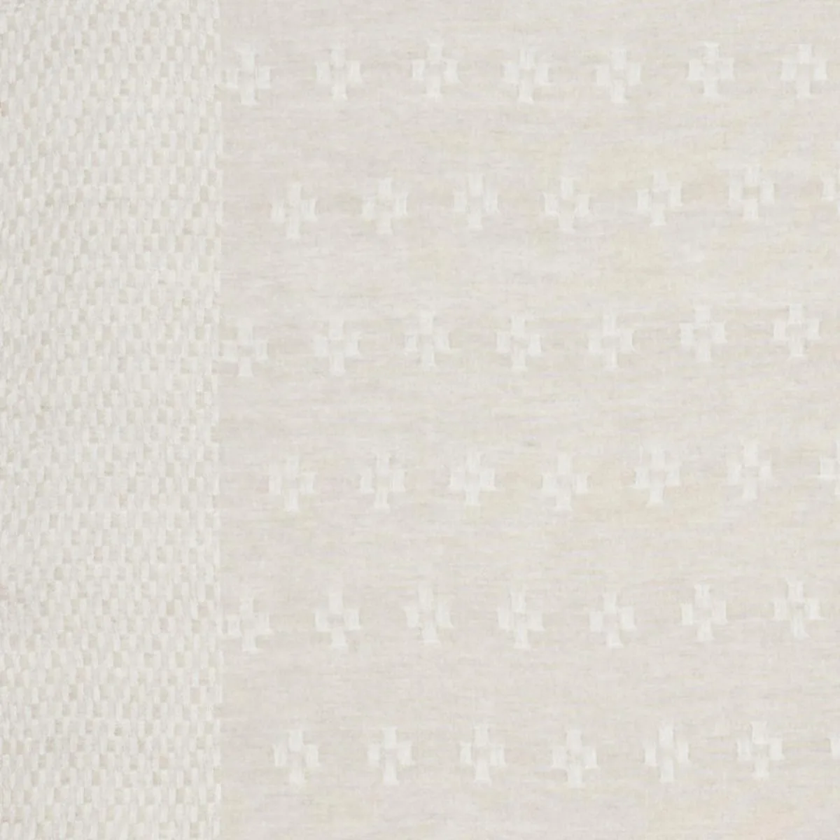 Schumacher 75780 Serena Sheer Natural fabric swatch