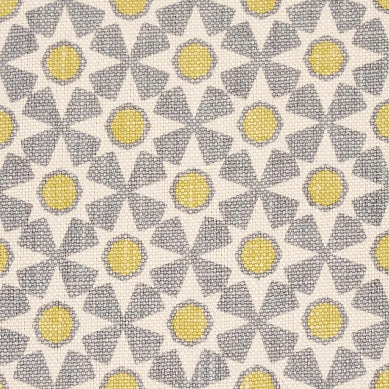 Schumacher 176426 Serendipity Bay & Citron fabric swatch