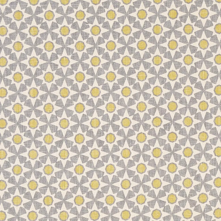 Schumacher 176426 Serendipity Bay & Citron fabric swatch