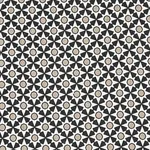 Schumacher 176421 Serendipity Black & Taupe fabric swatch