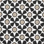 Schumacher 176421 Serendipity Black & Taupe fabric swatch