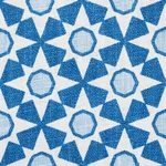 Schumacher 177960 Serendipity Blue fabric swatch