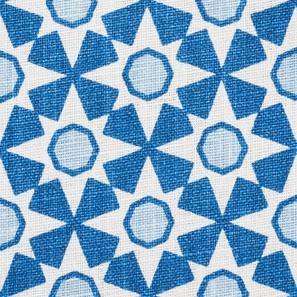 Schumacher 177960 Serendipity Blue fabric swatch
