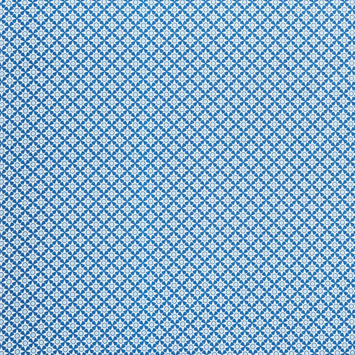 Schumacher 177960 Serendipity Blue fabric swatch