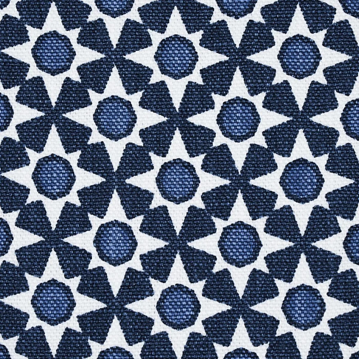 Schumacher 176422 Serendipity Blues fabric swatch
