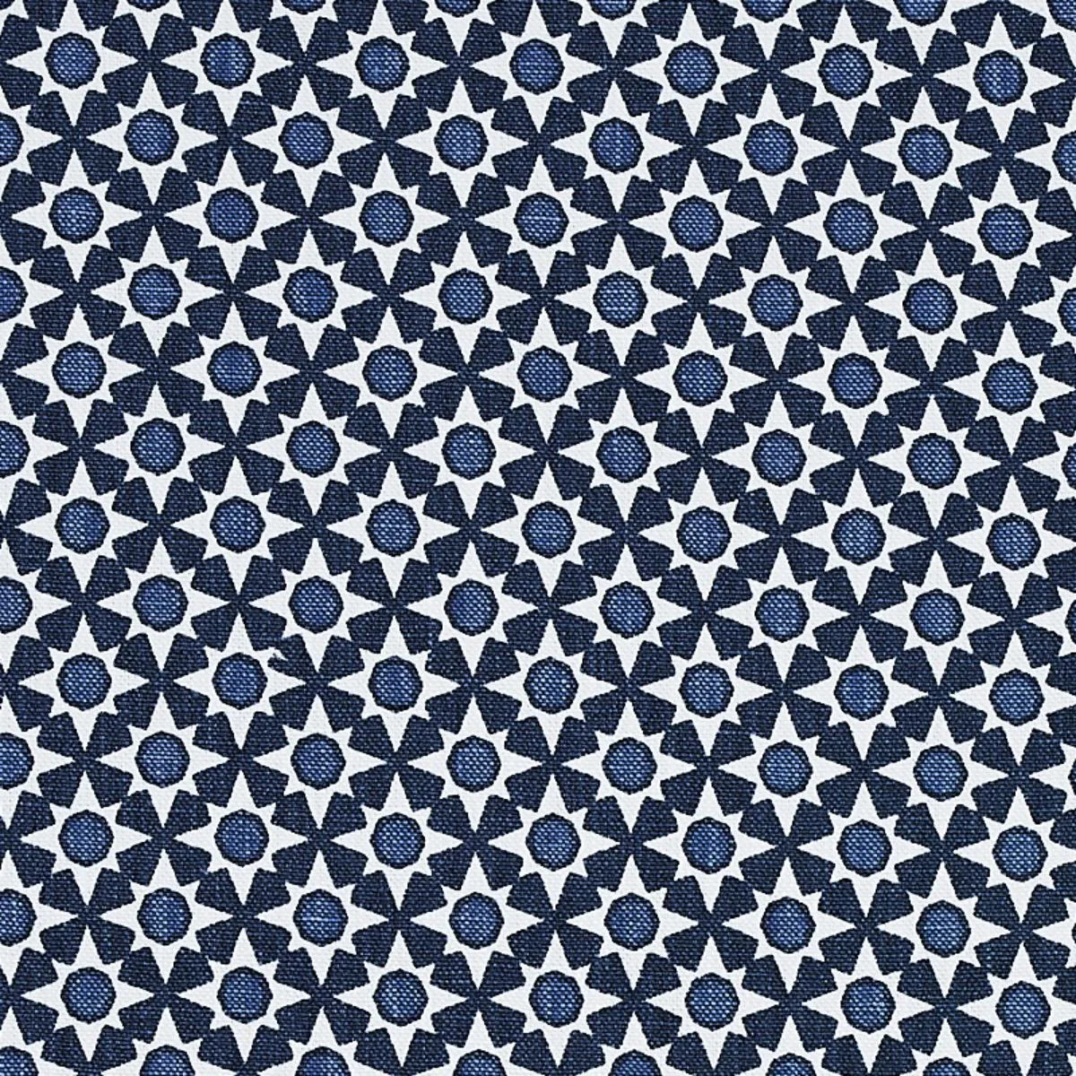Schumacher 176422 Serendipity Blues fabric swatch