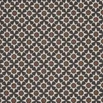 Schumacher 176420 Serendipity Cinder & Caramel fabric swatch