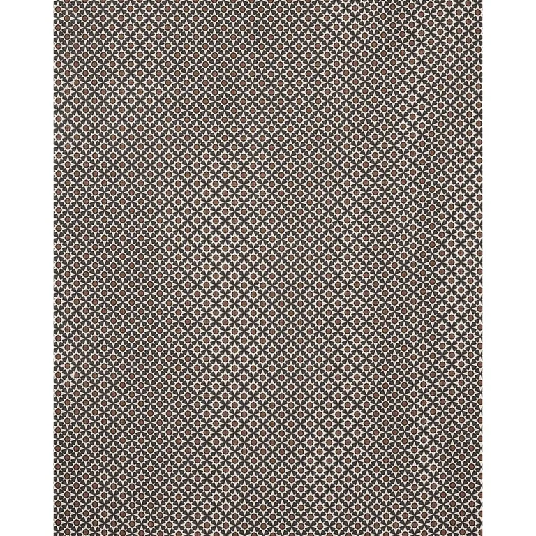 Schumacher 176420 Serendipity Cinder & Caramel fabric swatch