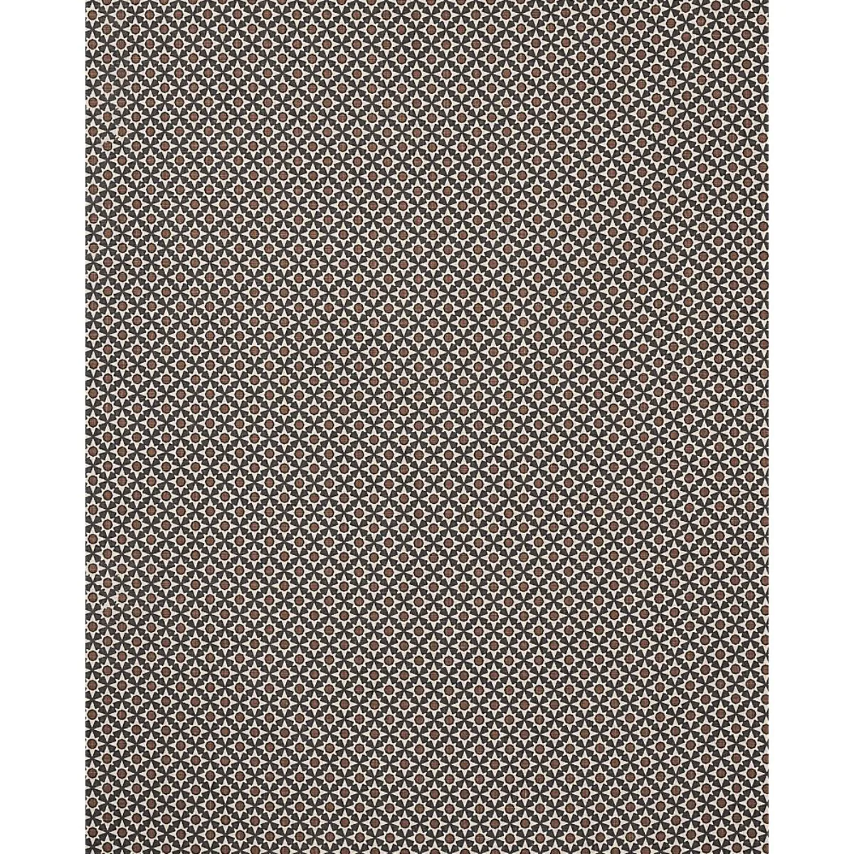 Schumacher 176420 Serendipity Cinder & Caramel fabric swatch