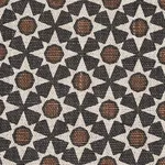 Schumacher 176420 Serendipity Cinder & Caramel fabric swatch