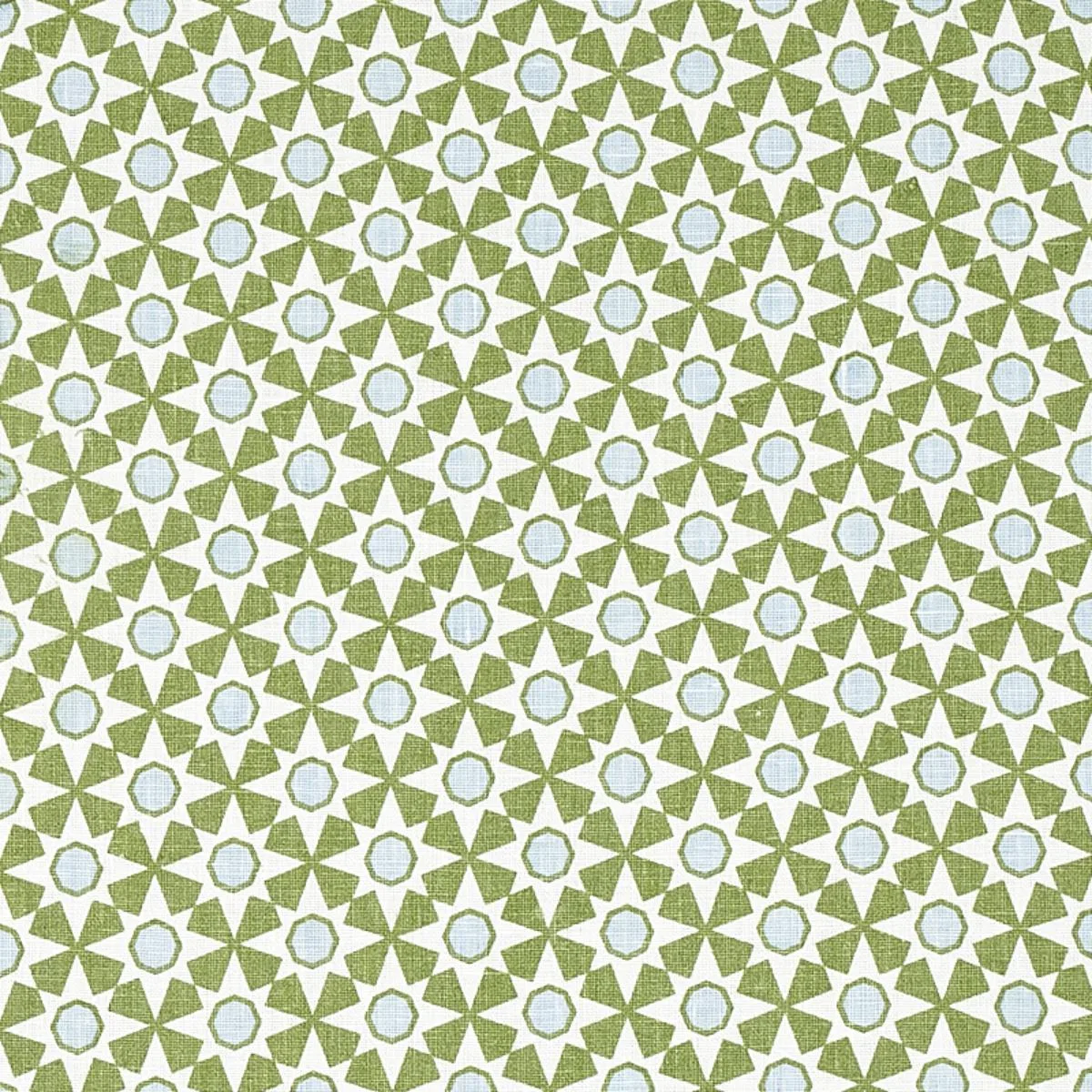 Schumacher 177961 Serendipity Green fabric swatch