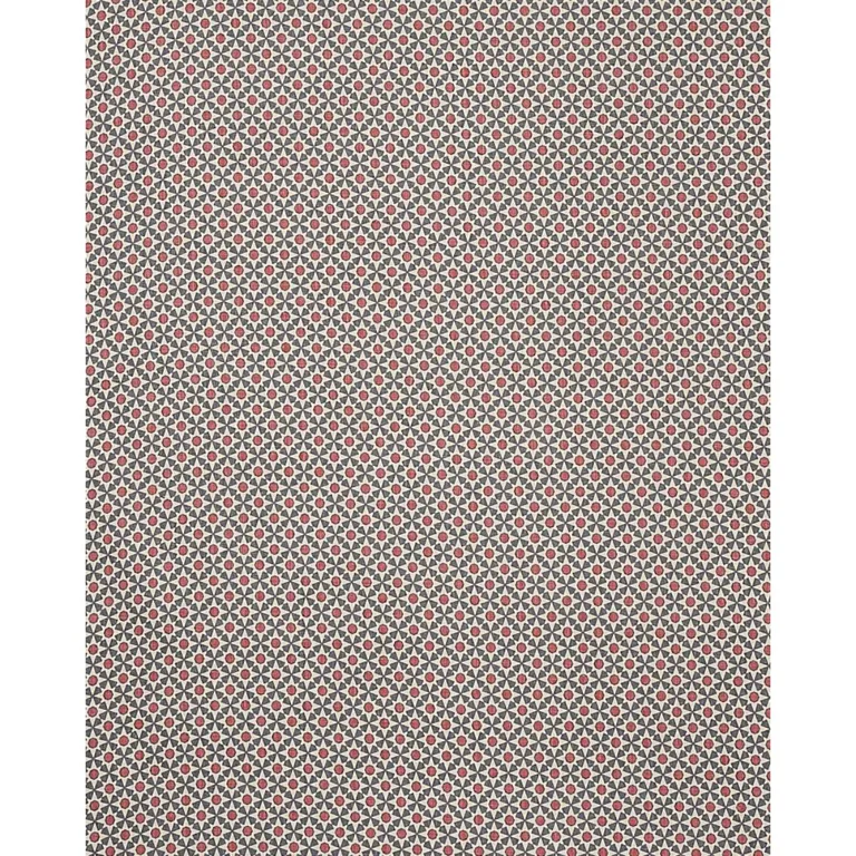 Schumacher 176424 Serendipity Slate & Rouge fabric swatch
