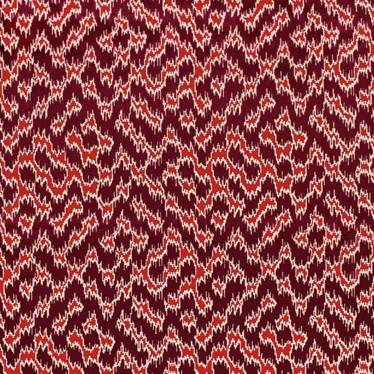 Schumacher 68672 Serenissimo Velvet Rouge fabric swatch