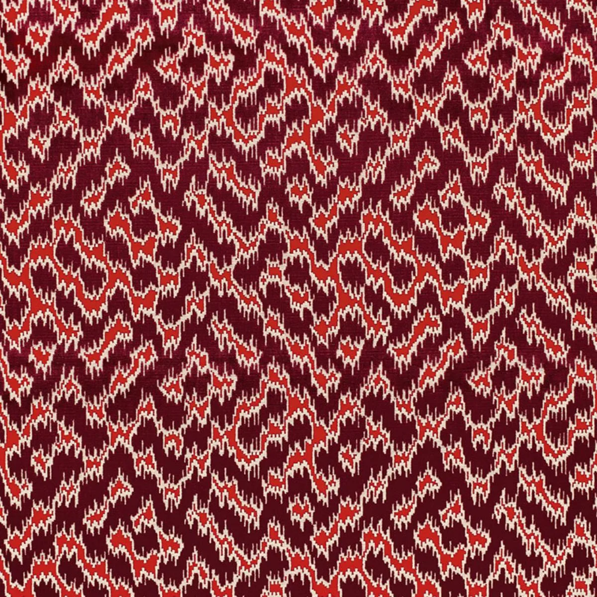 Schumacher 68672 Serenissimo Velvet Rouge fabric swatch